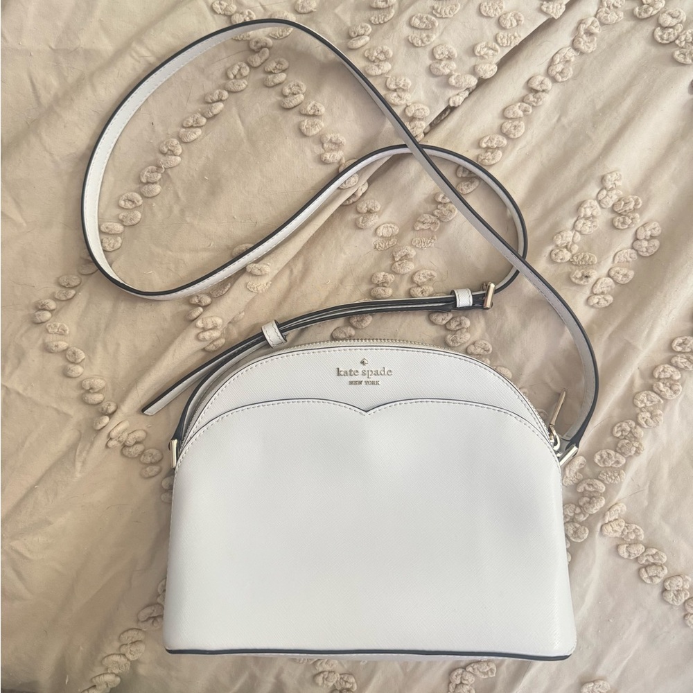Kate Spade White Dome Crossbody Bag NWOT